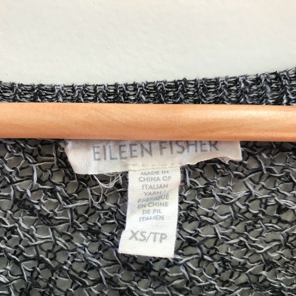 Eileen Fisher linen fishnet Sweater XS - Picture 2 of 5